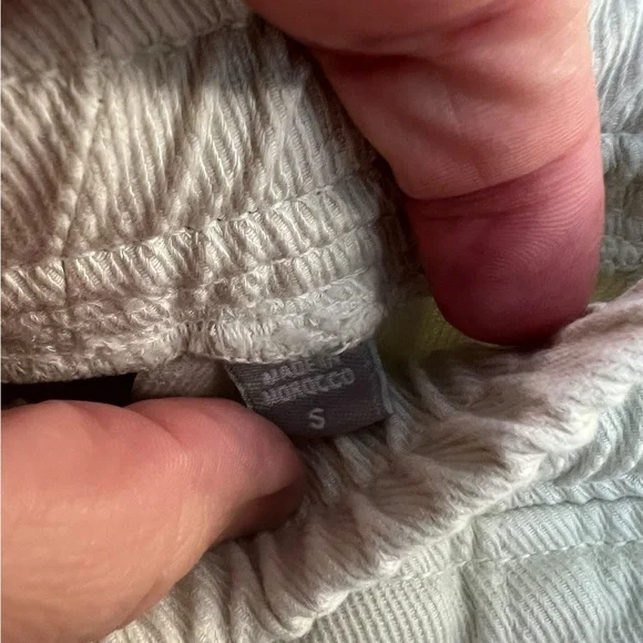 Kut From The Kloth Drawcord Cropped Pant Raw Hem Oversized Size S Boho Chic - Picture 2 of 8